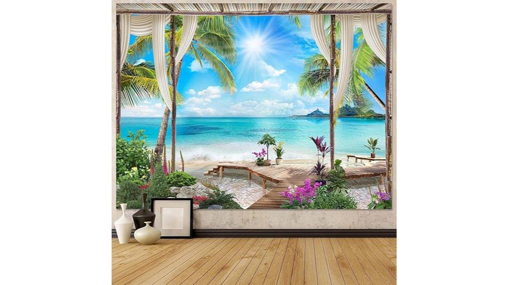 beach landscape tapestry