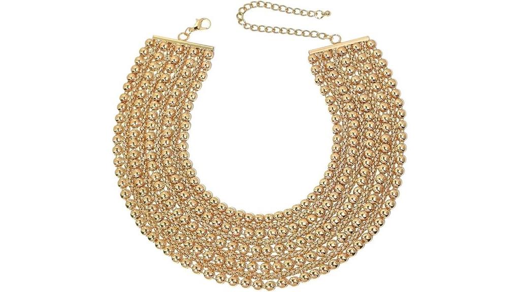 beaded collar necklace