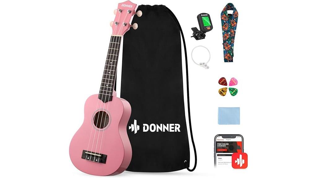 beginner 21 inch soprano ukulele