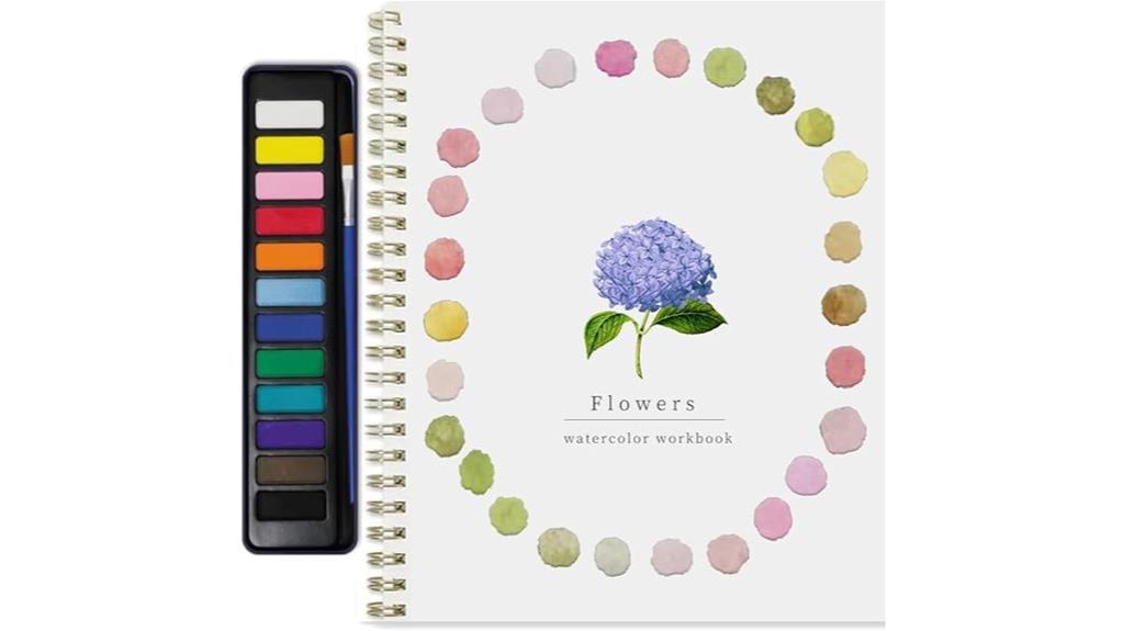 beginner flower watercolor kit