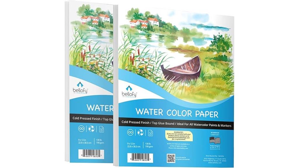 bellofy 9x12 watercolor sheets