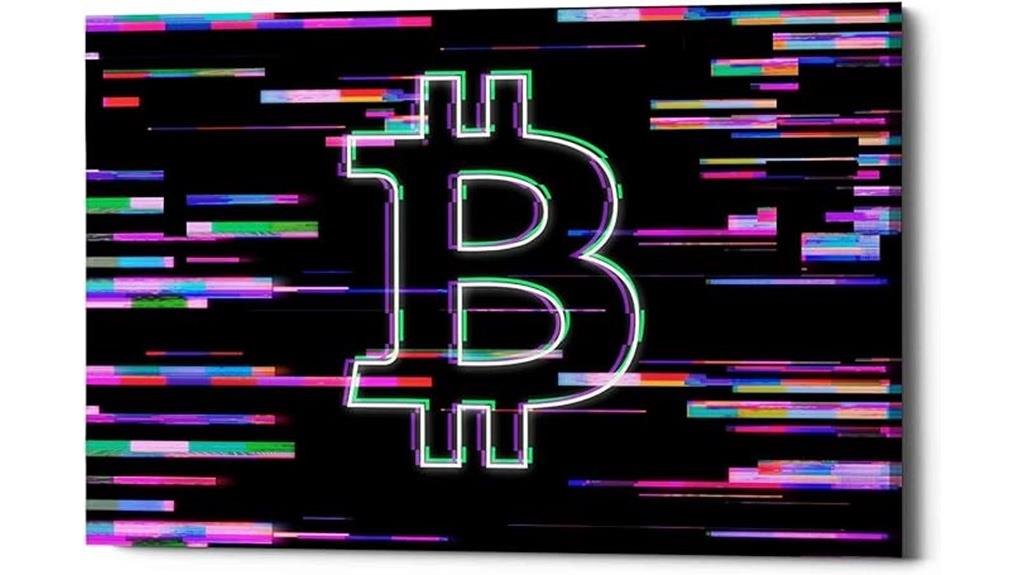 bitcoin wall art canvas