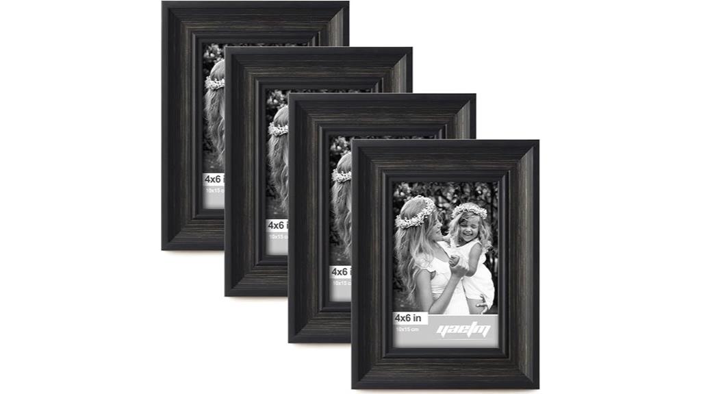black 4x6 frame set