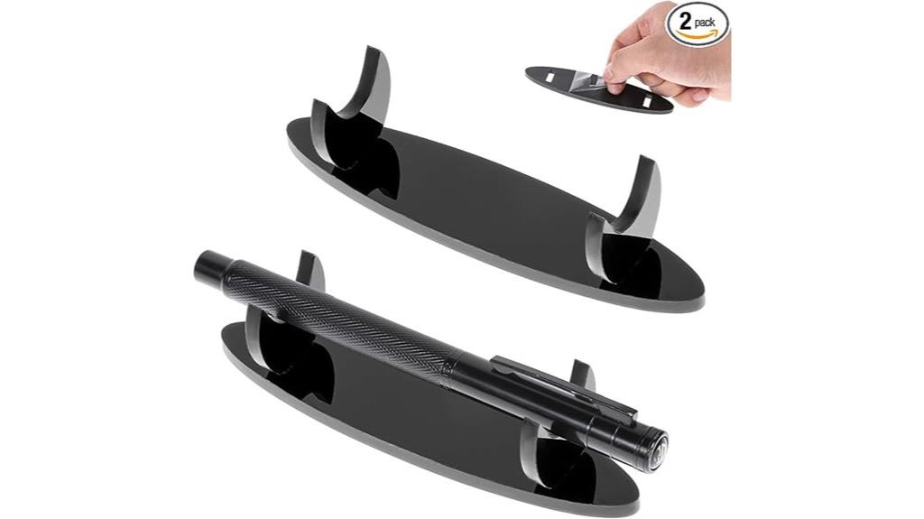 black acrylic pen holders