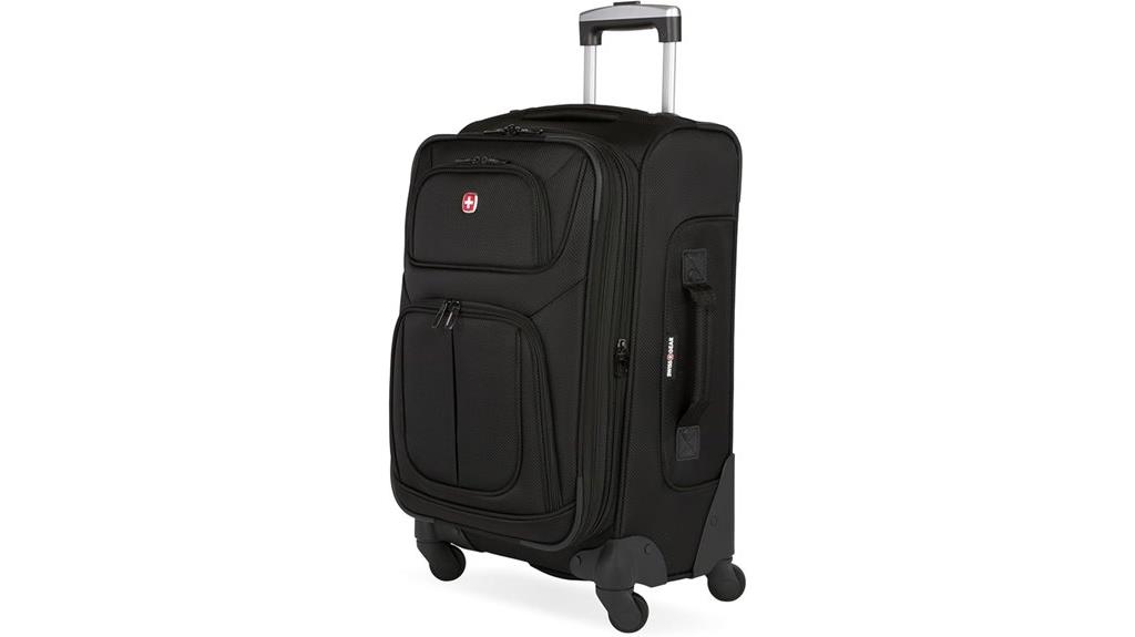black swissgear carry on