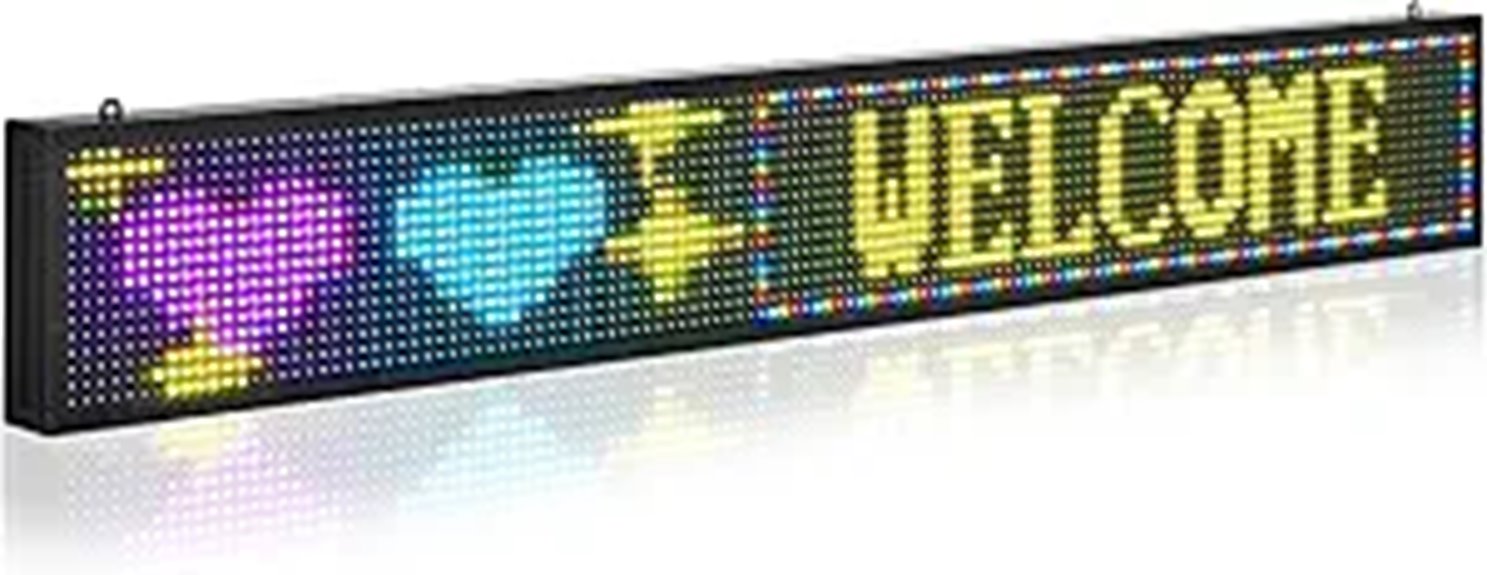bluetooth controlled led display