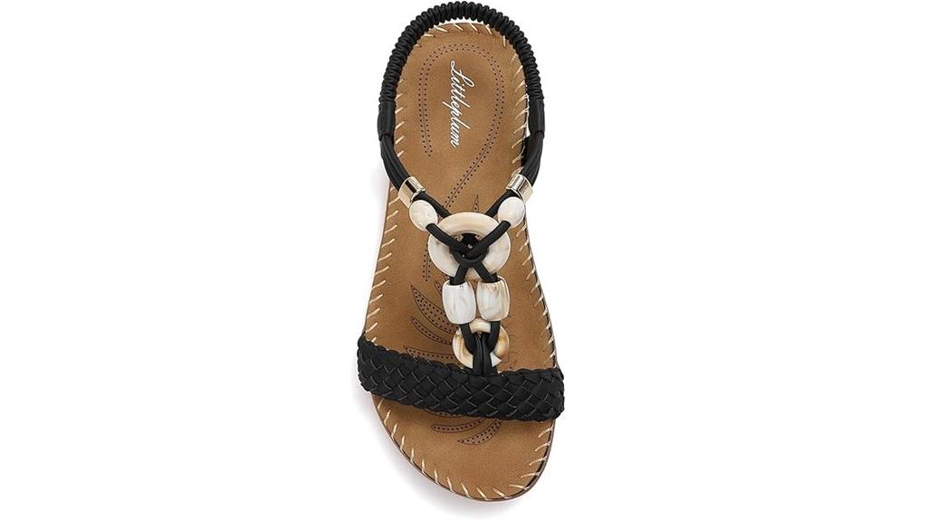 bohemian braided flat sandals