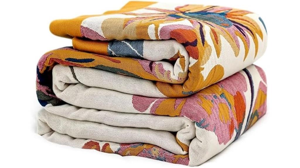 bohemian cotton bed throw