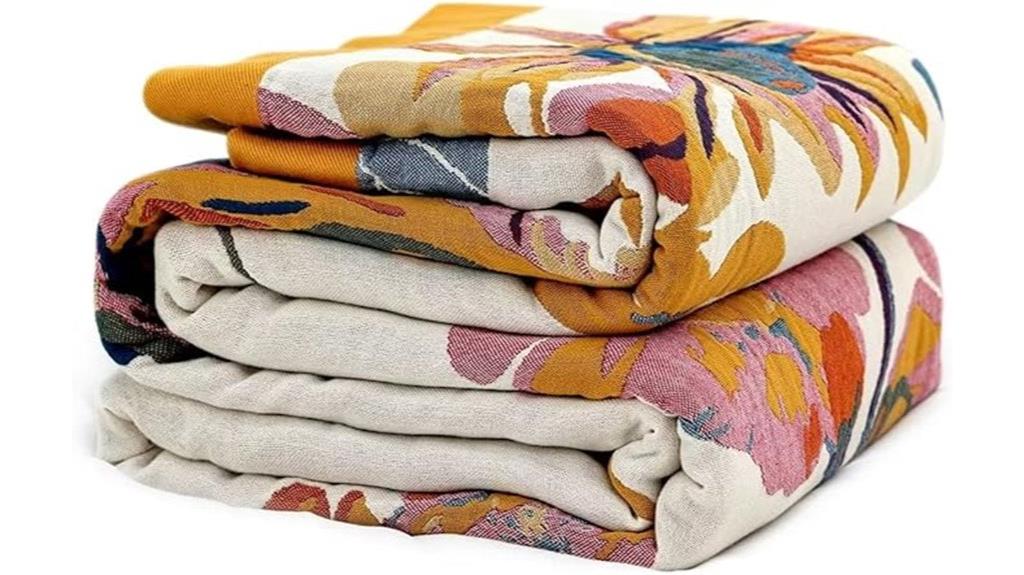 bohemian cotton blanket 60x80