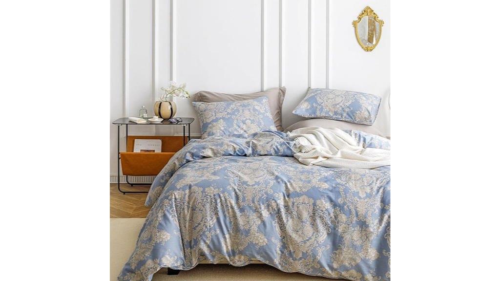 bohemian damask duvet set