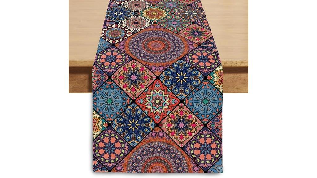 boho 90 inch table runner