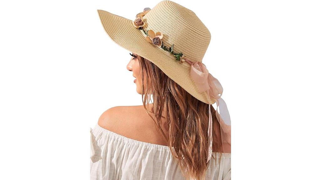 boho beaded sun hat