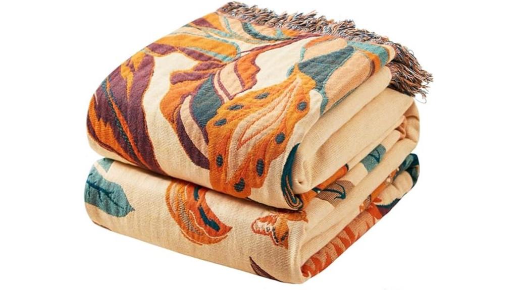 boho cotton couch blanket