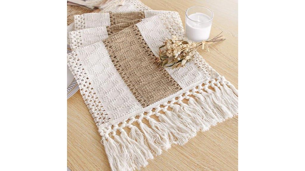 boho fall table runner