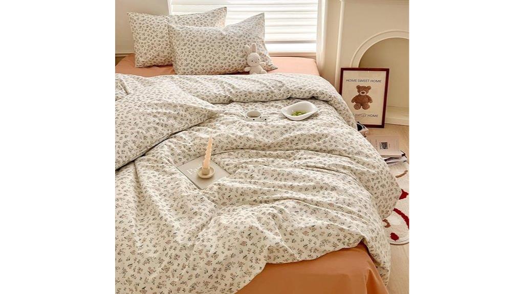 boho floral queen bedding