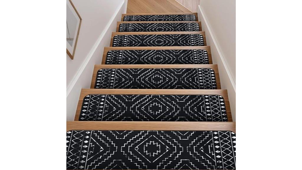 boho non slip stair treads