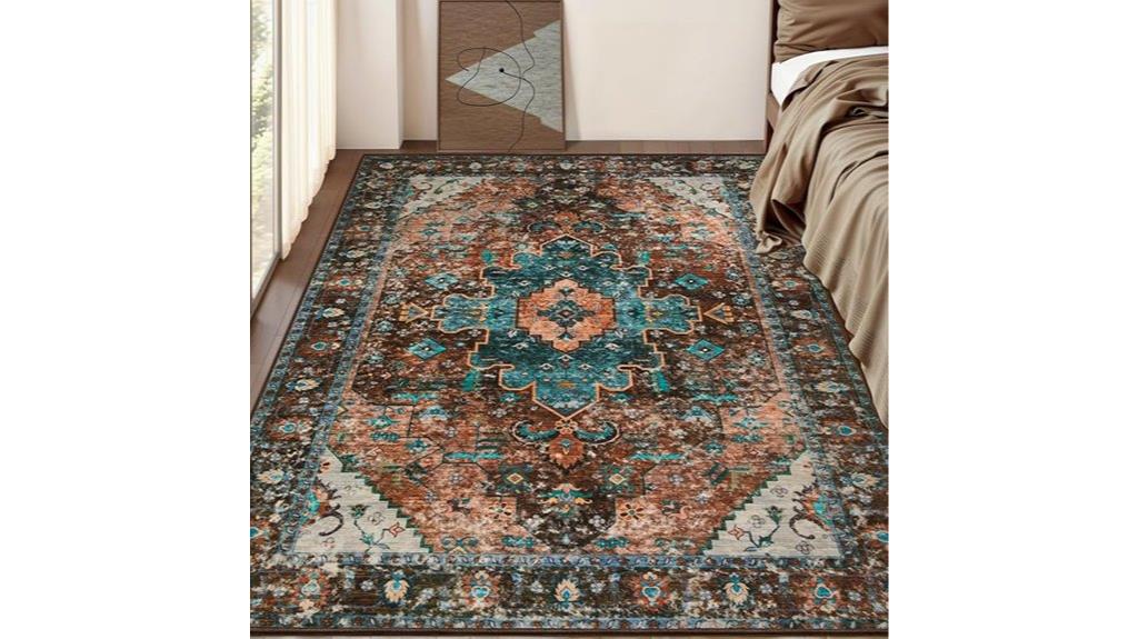 boho washable rug