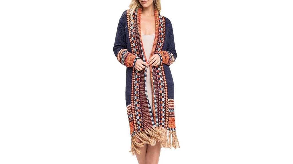 boho women s cardigan sweater