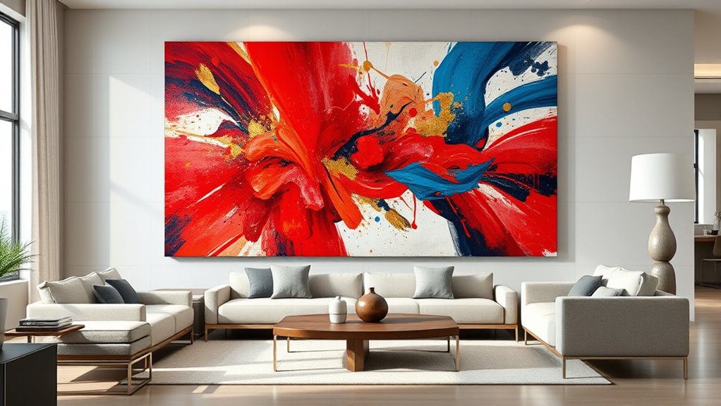 bold art contrasting frames