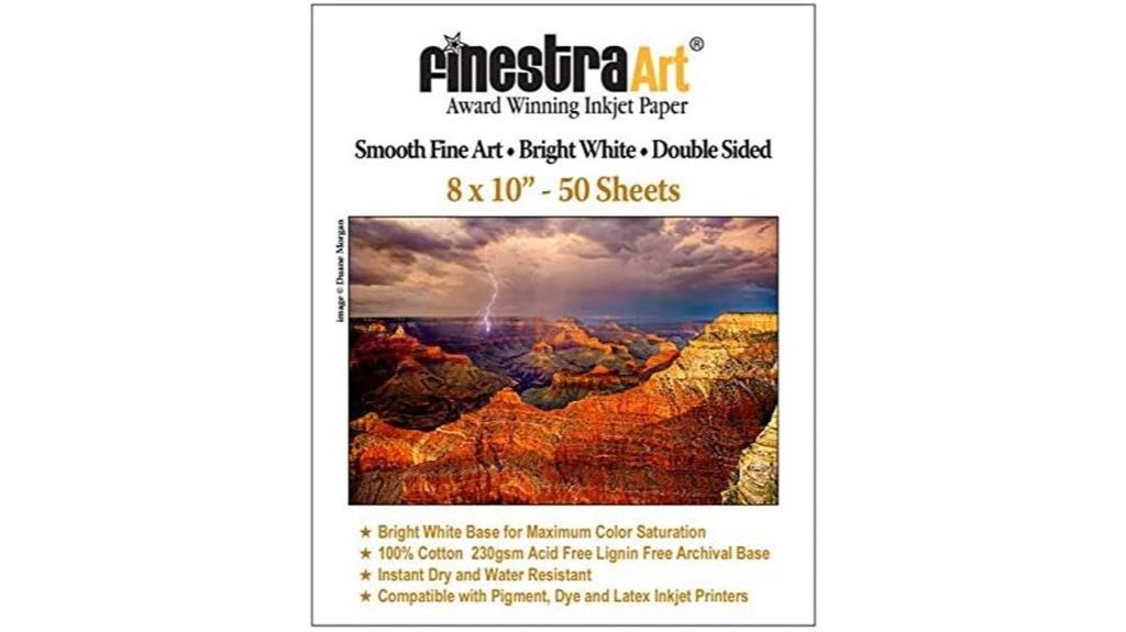 bright white double sided paper