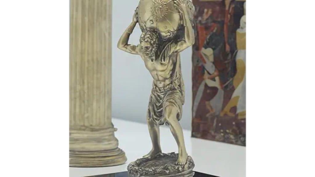 bronze atlas statue decor