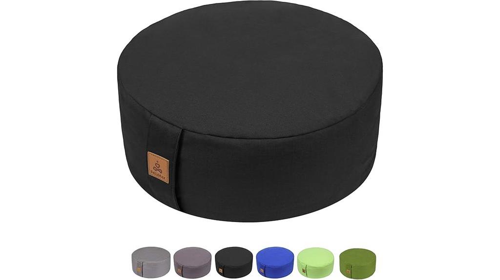 buckwheat cotton meditation cushion