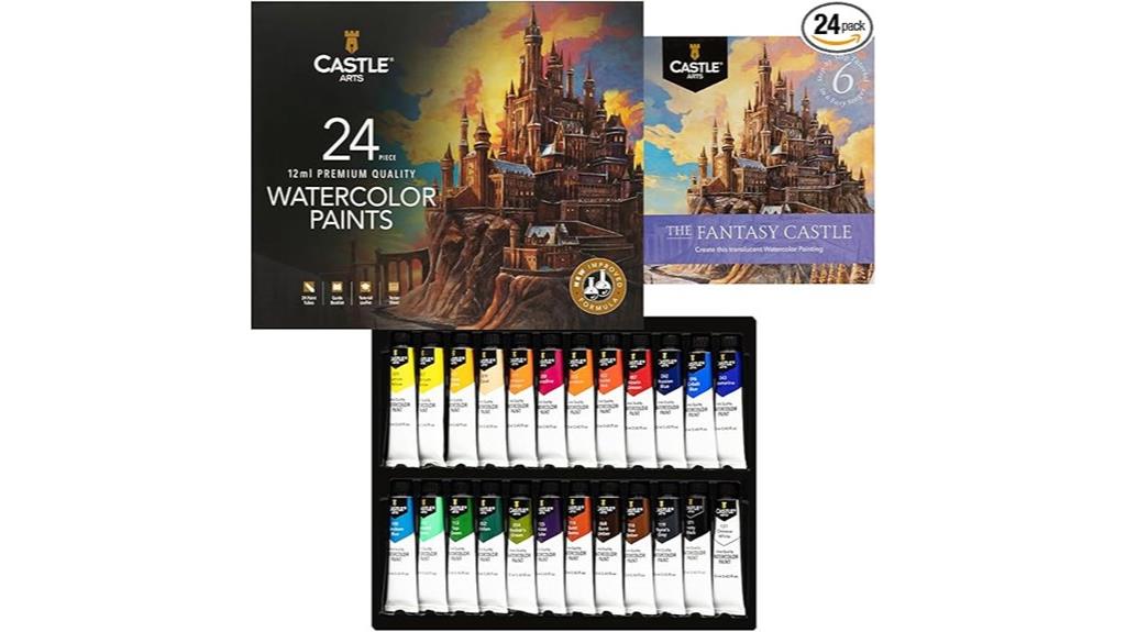 castle watercolor paint set