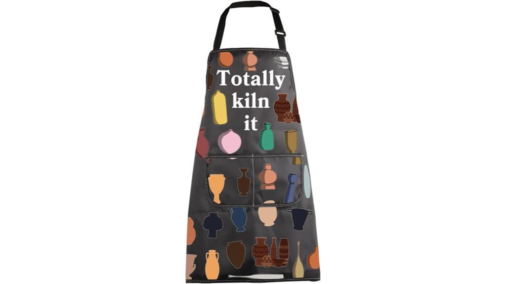 ceramic artist apron with pocket