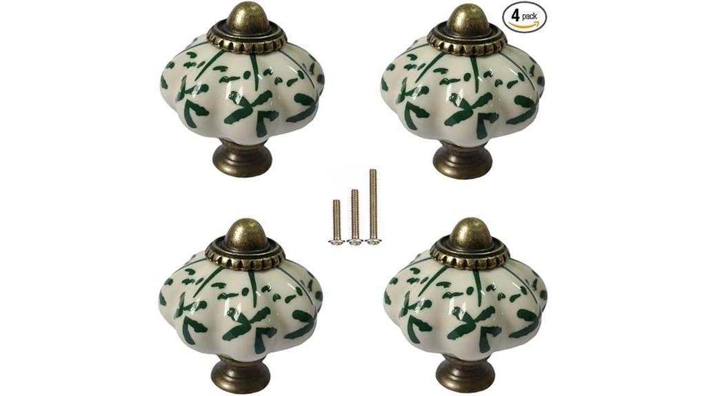 ceramic pumpkin cabinet knobs