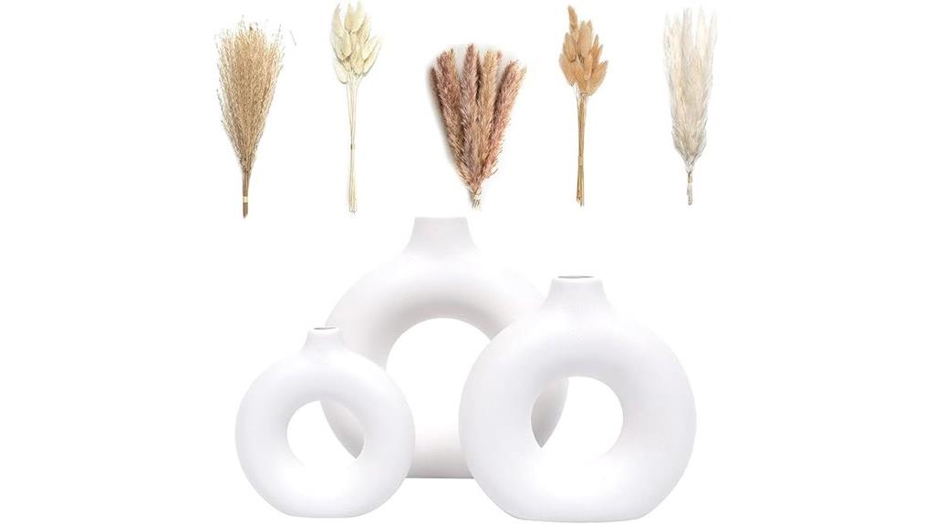 ceramic vase pampas decor