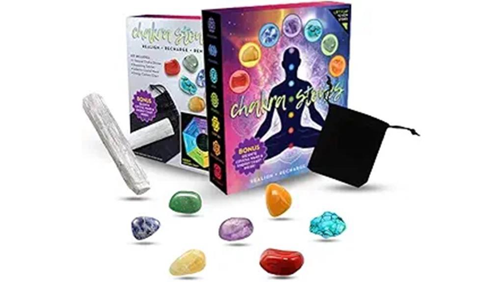 chakra healing crystal set