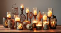 chic boho candle holders