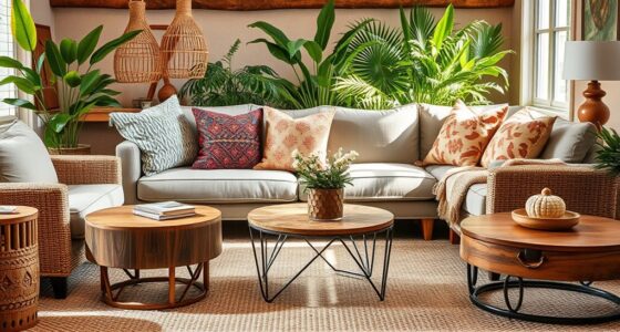 chic boho coffee tables