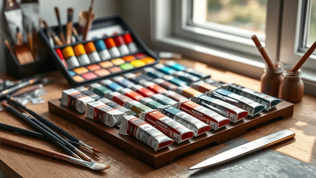 choosing professional oil paints