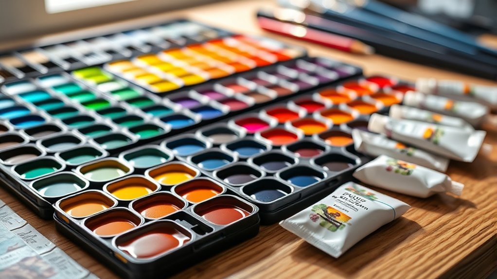 choosing vibrant portable watercolor sets