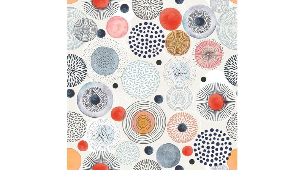 circle pattern peel wallpaper