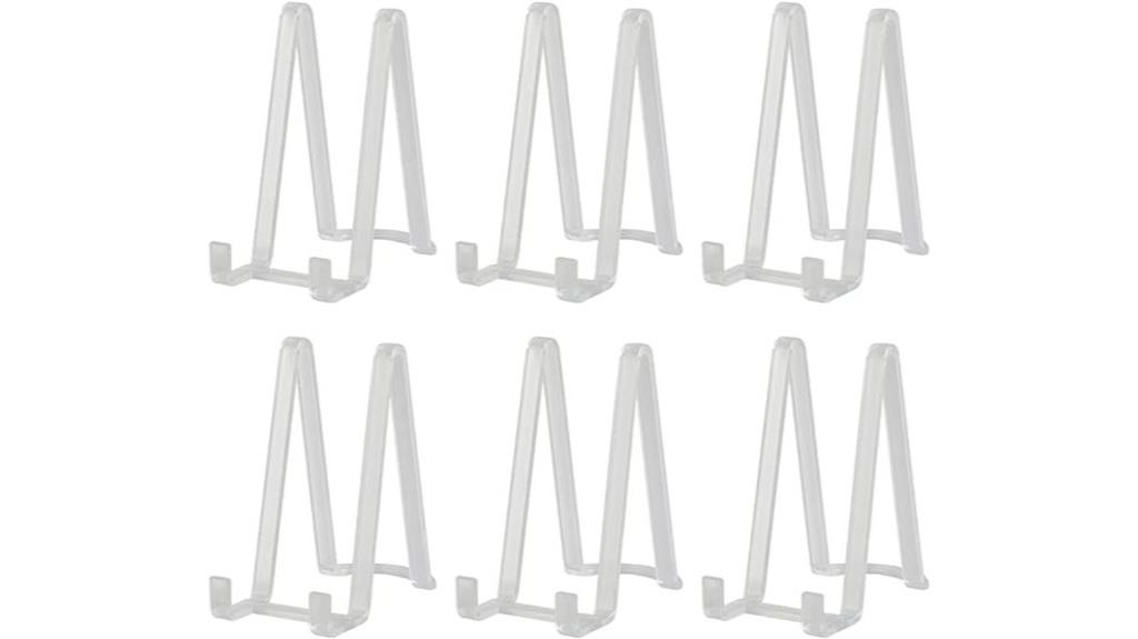 clear plastic plate display stand