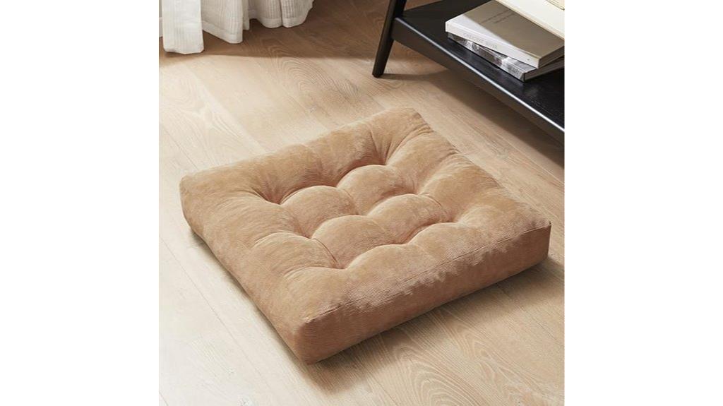 coffee brown meditation pillow