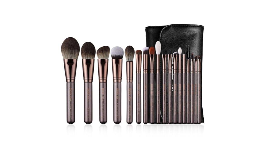 coffee colored makeup brushes