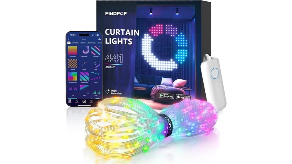 color changing led curtains