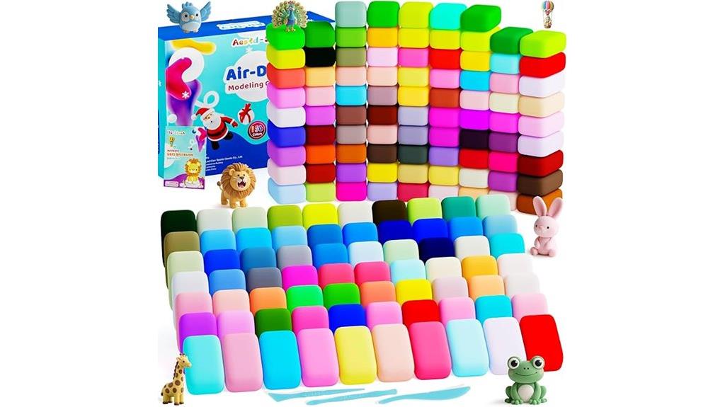 colorful kids air clay