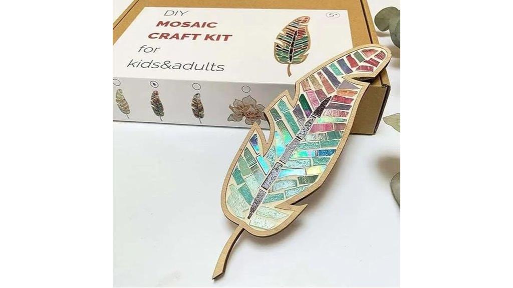 colorful leaf mosaic kit