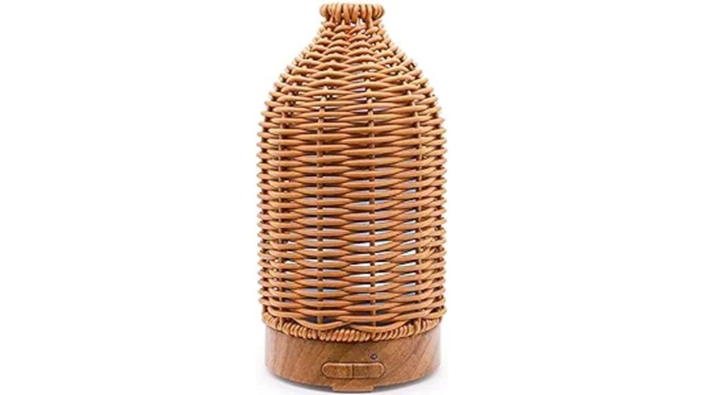 colorful rattan oil diffuser