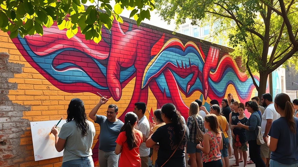 community murals encourage participation