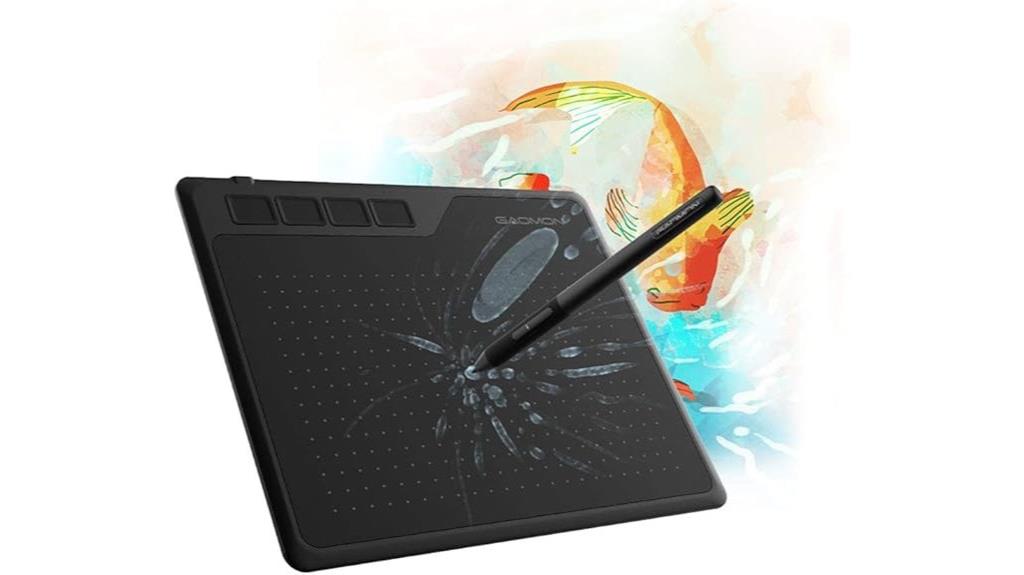 compact drawing tablet with pen