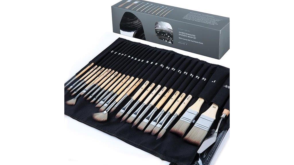 complete 25 piece brush set
