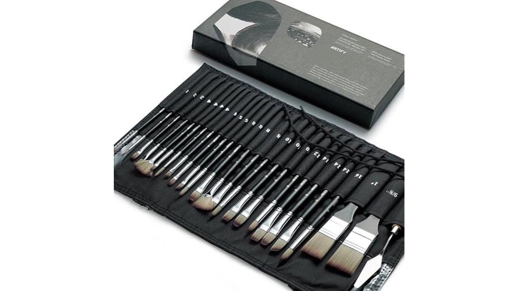 complete 25 piece brush set