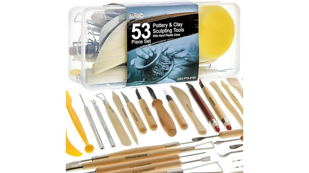 complete 53 piece pottery set