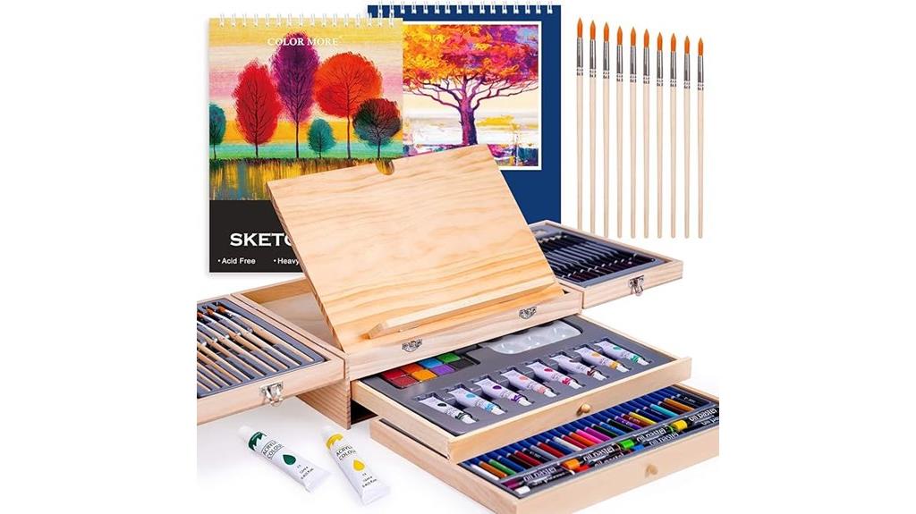 complete wooden art set