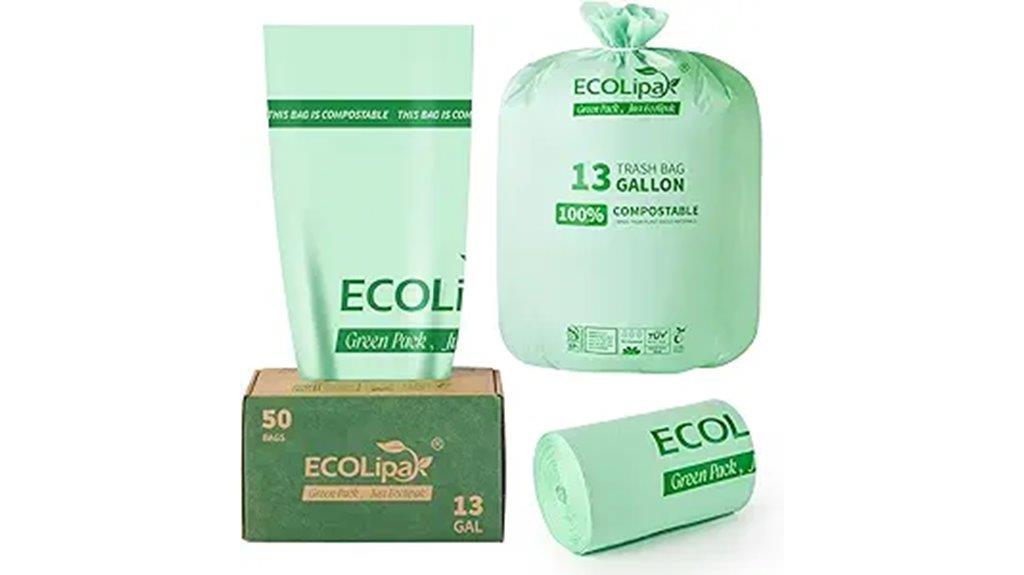 compostable trash bag pack